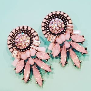 Pink Stone Earrings